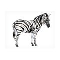 Trademark Fine Art Jennifer Goldberger 'Standing Zebra I' Canvas Art, 18x24 WAG17566-C1824GG